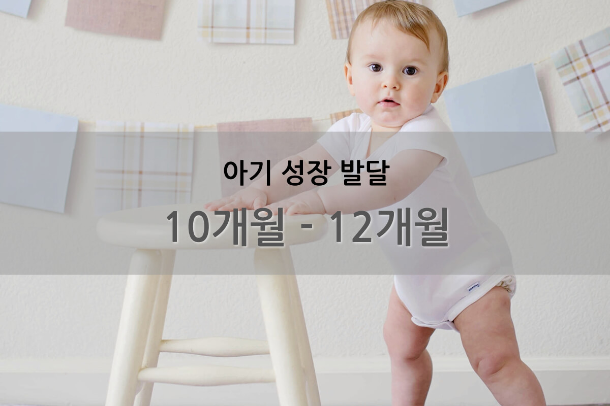 아기성장발달 4단계 10개월에서 12개월까지 걸음마 시작하는 아기 모습